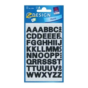 Avery Zweckform 3780 etiketten / A-Z / zwart / 52 etiketten