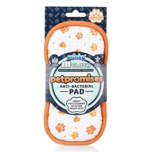 Minky Huisdieren schoonmaakpad / Anti-Bacterieel / oranje