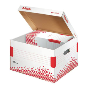 Esselte 623913 speedbox opberg- en transportdoos / A4 / karton / wit / 15 stuks