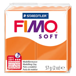 Fimo 8020-42 klei soft / mandarijn / 57 gram