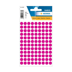 Herma 1836 markeringspunten / 8 mm / roze / 540 etiketten