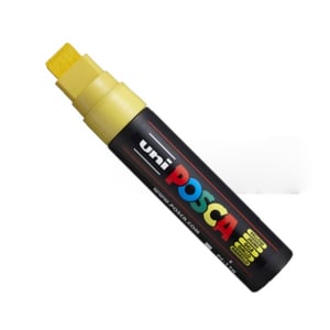 POSCA PC-17K verfmarker | geel | rechte punt | 15 mm