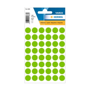 Herma 1868 markeringspunten / 13 mm / fluorgroen / 240 etiketten