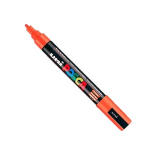 POSCA PC-5M verfmarker / neon oranje / ronde punt / 1,8 - 2,5 mm