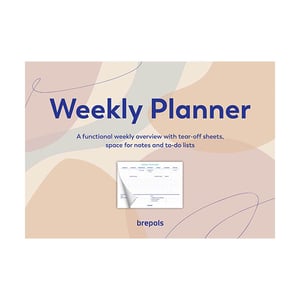 Brepols weekplanner / ongedateerd / beige / 56 vel