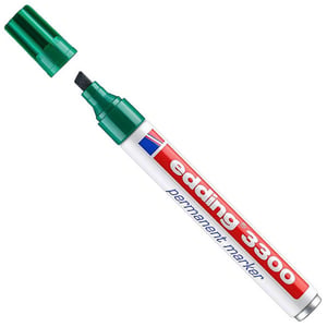Edding 3300 permanent marker / groen / beitelvormige punt / 1-5 mm