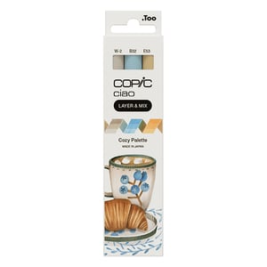 Copic Ciao Layer & Mix markerset / Cozy Palette / penseel / beitel / 3 stuks