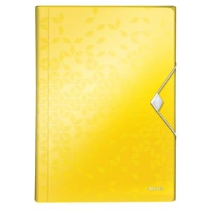 Leitz 45890016 WOW projectmap / A4 / geel / 6 vakken / 1 stuk