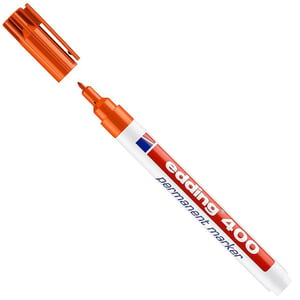 Edding 400 permanent marker / oranje / ronde punt / 1 mm