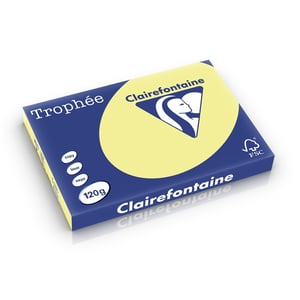 Clairefontaine papier / citroengeel / A3 / 120 gr. / 250 vel