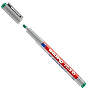 Edding 153B OHP marker / groen / beitelvormige punt / 1-3 mm