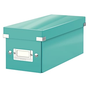 Leitz 6041 WOW CD-box / PP gelamineerd hardboard / ijsblauw