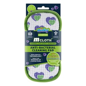 Minky Be Kind to Yourself schoonmaakpad / Anti-Bacterieel / groen