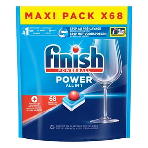 Finish Power All-in-1 vaatwastabletten / Regular / 68 stuks