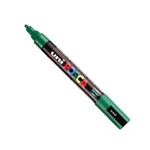 POSCA PC-5M verfmarker / donkergroen / ronde punt / 1,8 - 2,5 mm