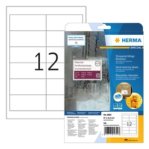 Herma 4692 folie etiketten / weerbestendig / A4 / 97 x 42,3 mm / wit / 300 etiketten