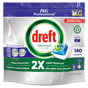 Dreft Professional All-In-One Original Vaatwastabletten / Regular / 140 stuks