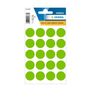 Herma 1878 markeringspunten / 19 mm / fluorgroen / 100 etiketten