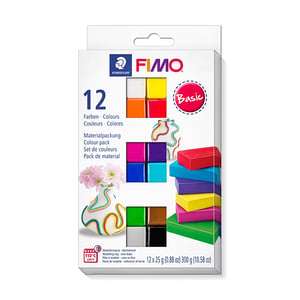 Fimo 8023C12-1 klei basis / soft / 25g / 12 stuks