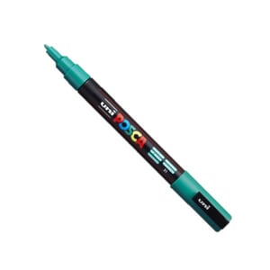 POSCA PC-3M verfmarker / emeraldgroen / ronde punt / 0,9 - 1,3 mm