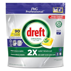 Dreft Professional All-in-One vaatwastabletten / Lemon / 90 stuks