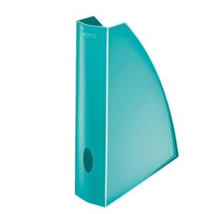 Leitz 52771051 WOW tijdschriftencassette / polystyreen / metallic ijsblauw / 6 cm