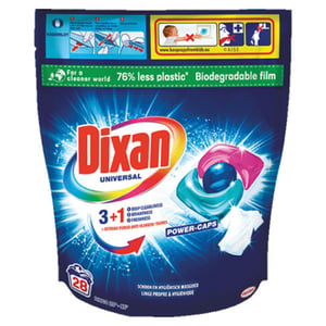 Dixan Power Caps Wasmiddel Pods / 336 gram / 28 pads