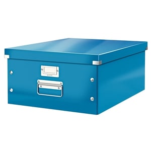 Leitz 6045 WOW opbergdoos / blauw metallic / groot