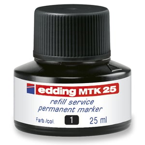 Edding MTK 25 navulling / zwart / 25 ml