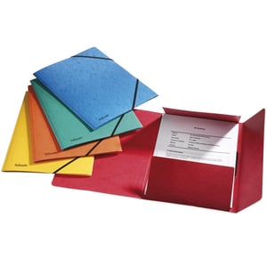 Esselte 3-klepsmap luxe glanskarton / verschillende kleuren / tot 200 bladen / 25 stuks