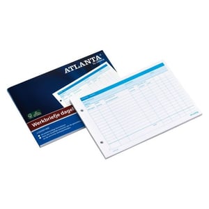 Atlanta werkbriefje / dagelijks / A5 liggend / 50 vel / 2-gaats