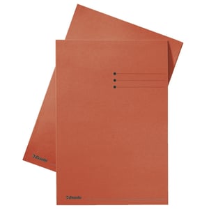 Esselte inlegmap / karton / lijnbedrukking / 10 mm overslag / A4 / rood / 100 stuks