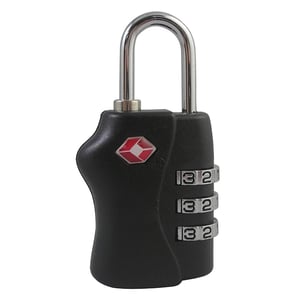 Pavo TSA hangslot | 3-cijferige combinatie | zwart