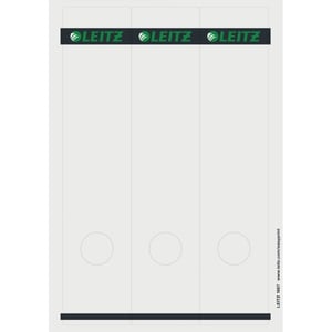 Leitz 1687 printbare rugetiketten / wit / zelfklevend / breed / 61 mm x 285 mm / 75 etiketten