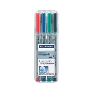 Staedtler 316WP4 Lumocolor 316 markerset / tekenstiften / 4 stuks