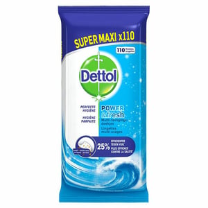 Dettol Power & Fresh Reinigingsdoekjes / Oceaan / 110 stuks