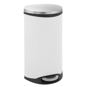 EKO Shell Bin pedaalemmer / wit / 30 liter