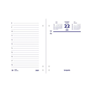 Brepols dagomlegkalender / 8,4 x 12 cm / 2-talig / 2027