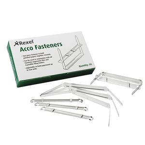 Rexel Fasteners / archiefbinders / 80 x 50mm / 50 stuks