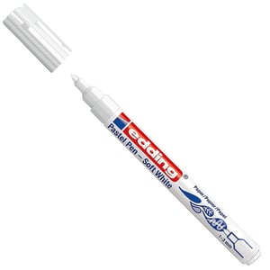 Edding 1500 pastelmarker / wit / semi-transparant / ronde punt / 1-3 mm