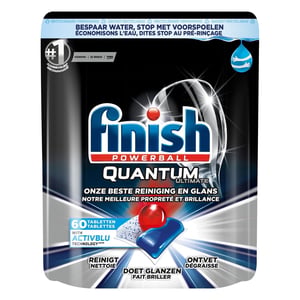 Finish Powerball Quantum Ultimate vaatwastabletten / grease fighter / 60 stuks