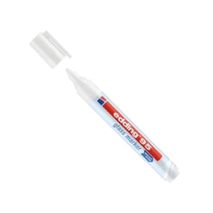 Edding 95 glassboard marker / ronde punt / wit / 1,5 - 3 mm