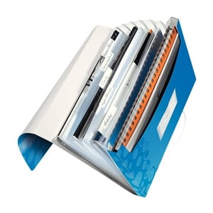 Leitz 4589 WOW projectmap / blauw metallic / 6 vakken