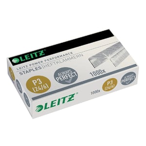 Leitz 55700000 24/6 Power Performance P3 nietjes / verzinkt / standaard / 1000 stuks
