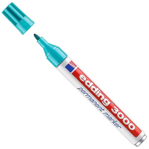 Edding 3000 permanent marker / turquoise / ronde punt / 1,5 - 3 mm
