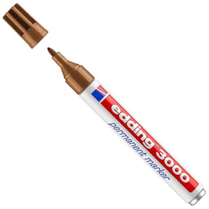 Edding 3000 permanent marker / lichtbruin / ronde punt / 1,5 - 3 mm