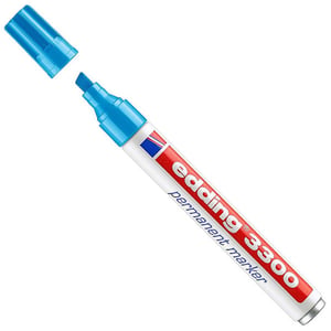 Edding 3300 permanent marker / lichtblauw / beitelvormige punt / 1-5 mm