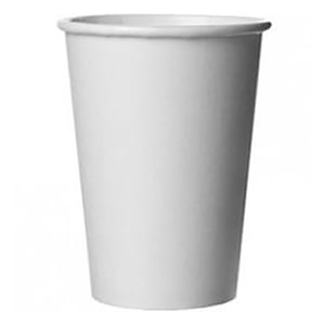 Kartonnen koffiebekers / wit / 100 stuks