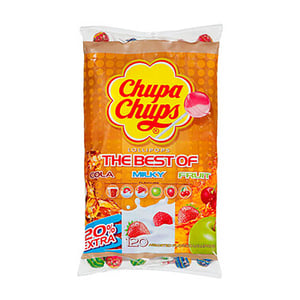 Chupa Chups The Best Of lolly's zak / 120 stuks