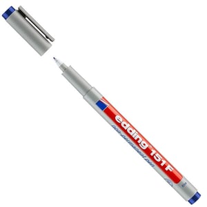 Edding 151F OHP marker / blauw / ronde punt / 0,6 mm